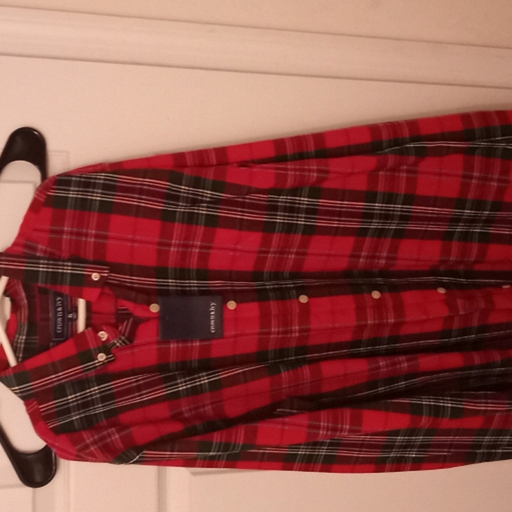 Boys plaid long sleeve shirt